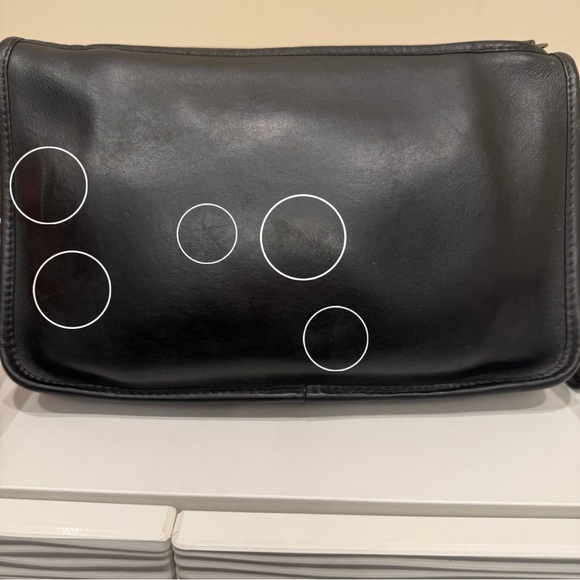 Vintage Coach 9455 Black Leather Zippered Clutch / Basic Bag (1980s–Early 1990s) - Picture 13 of 16